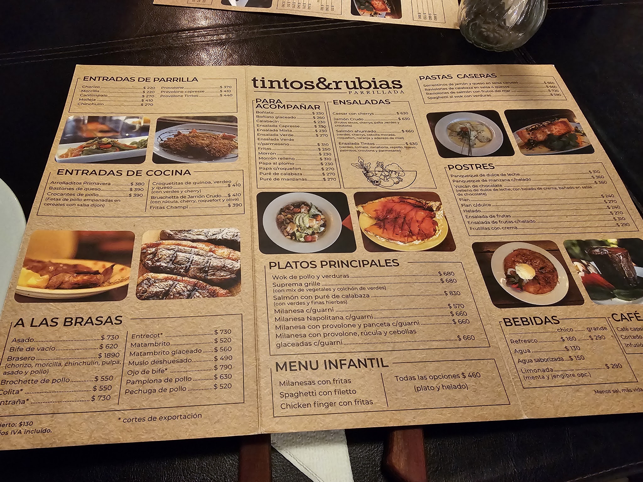 Carta de Tintos y Rubias, foto de julio de 2026