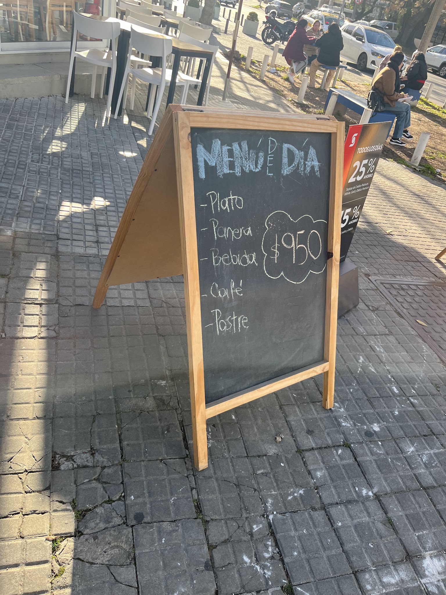 Carta de Tranquilo Café y restó, foto de junio de 2026