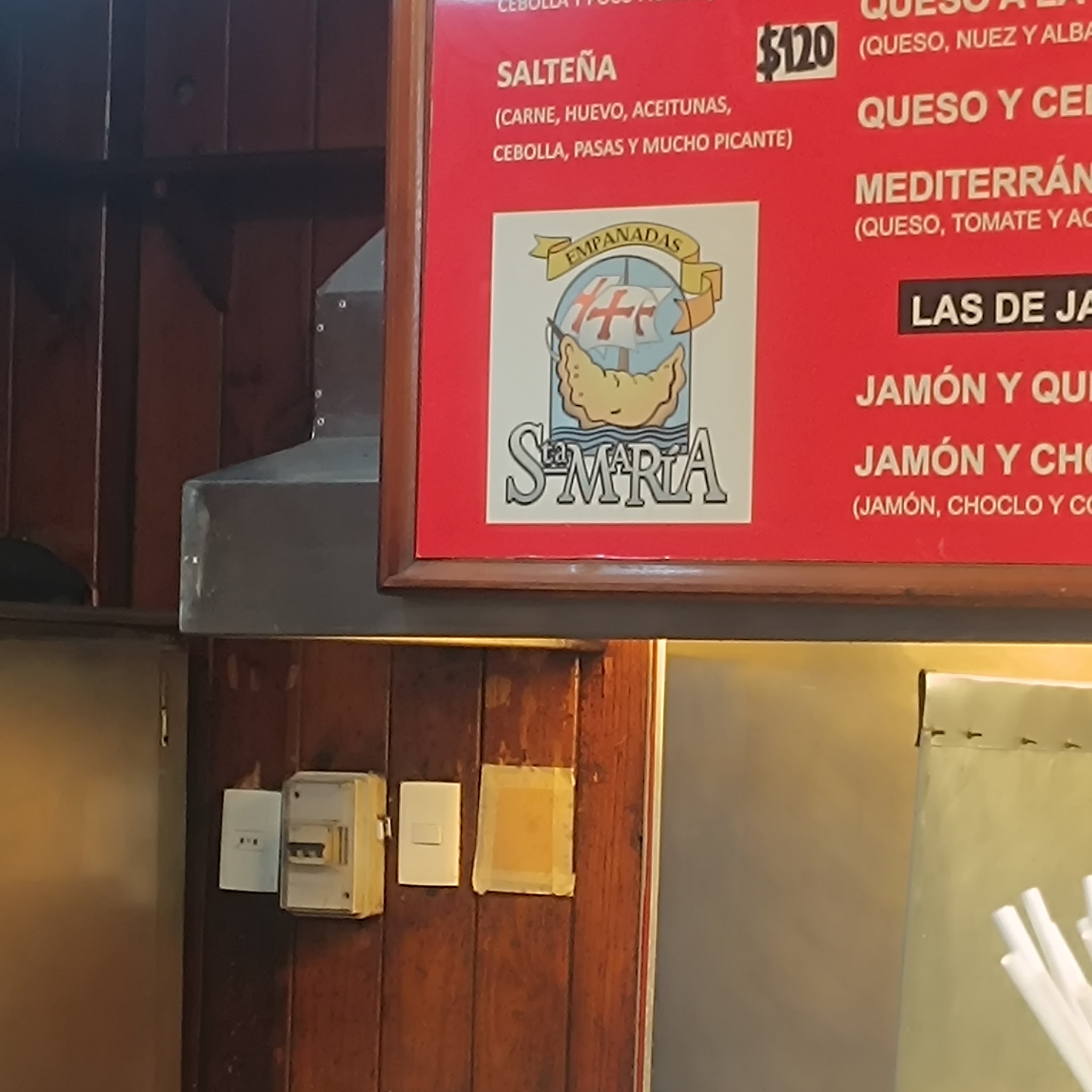 Carta de Empanadas Santa Maria -, foto de abril de 2026