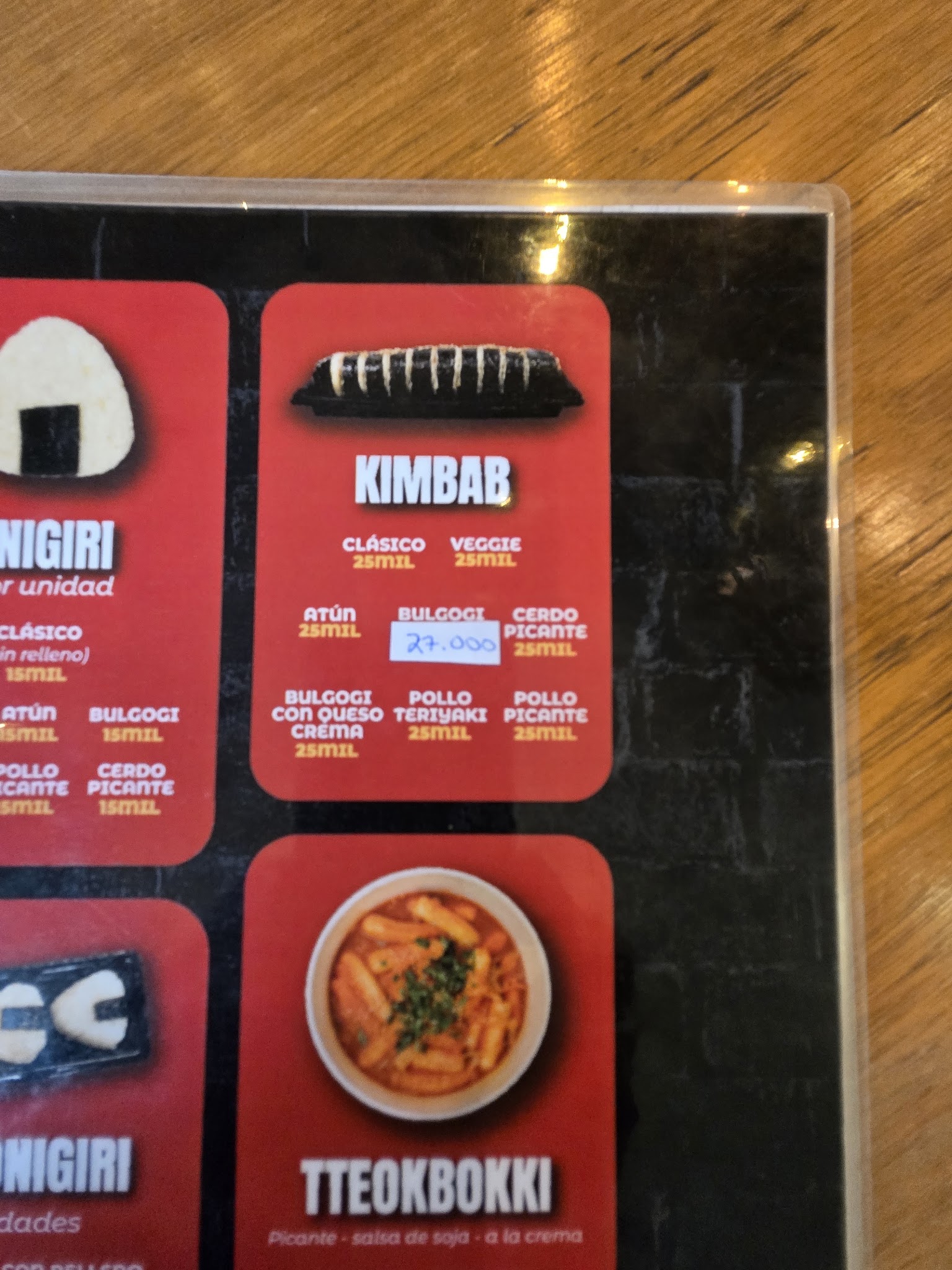 Carta de Kim's Bab, foto de agosto de 2026