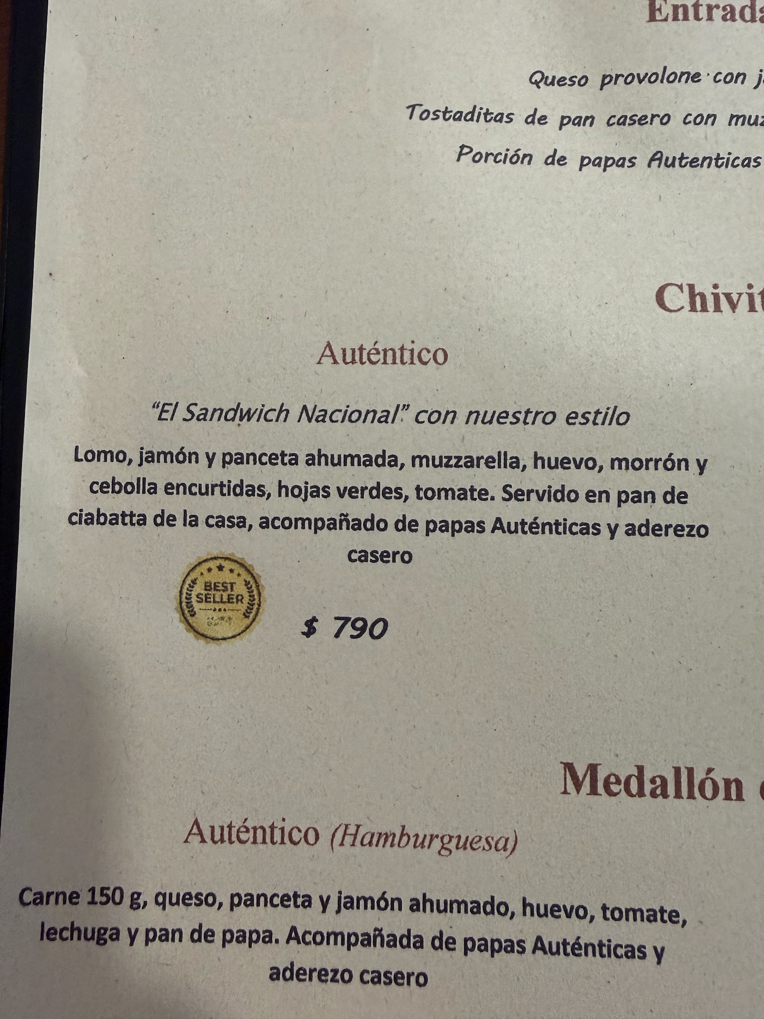 Carta de Autentico mvd., foto de setiembre de 2026