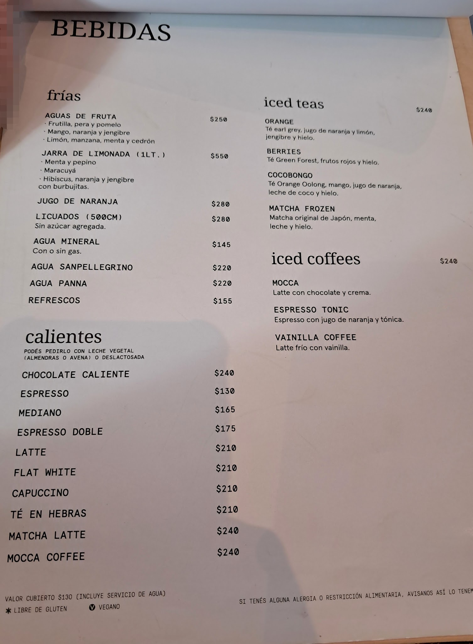 Carta de Tea Connection UY, foto de setiembre de 2026