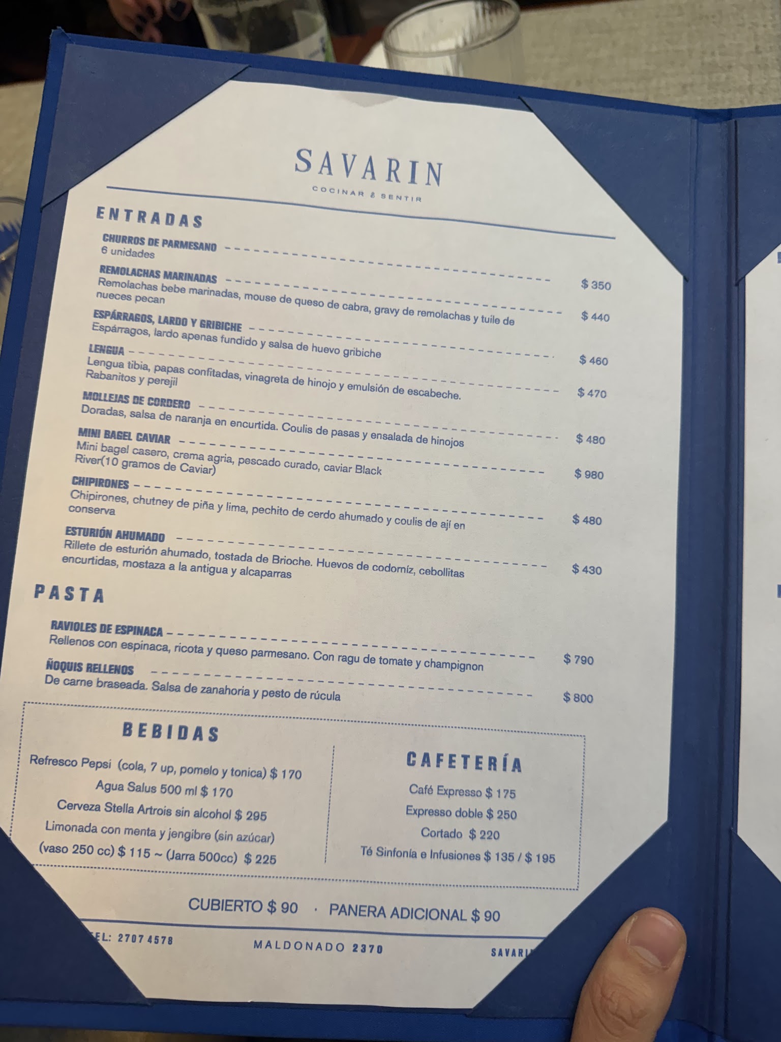Carta de Savarin, foto de setiembre de 2026