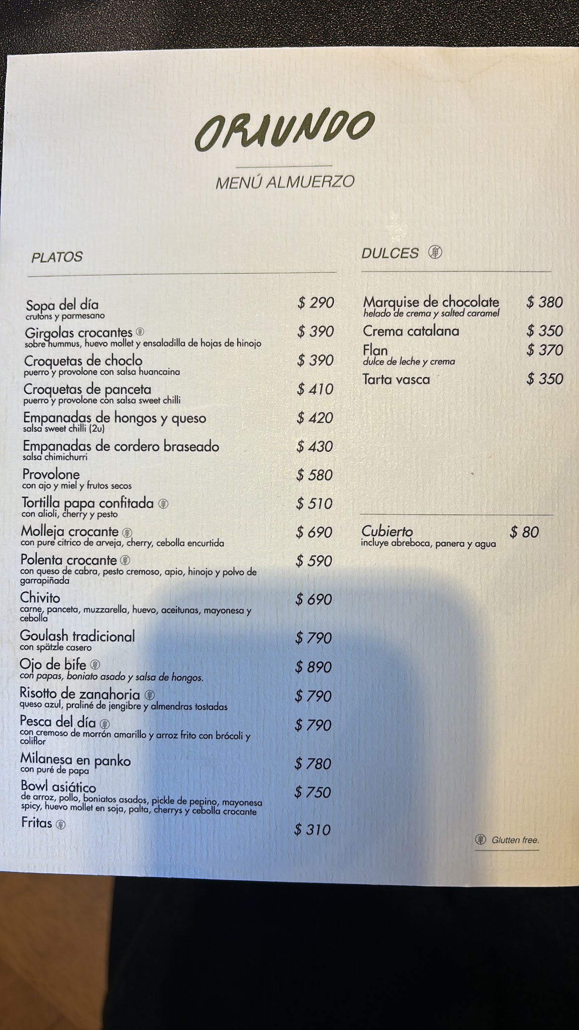 Carta de Oriundo, foto de agosto de 2026