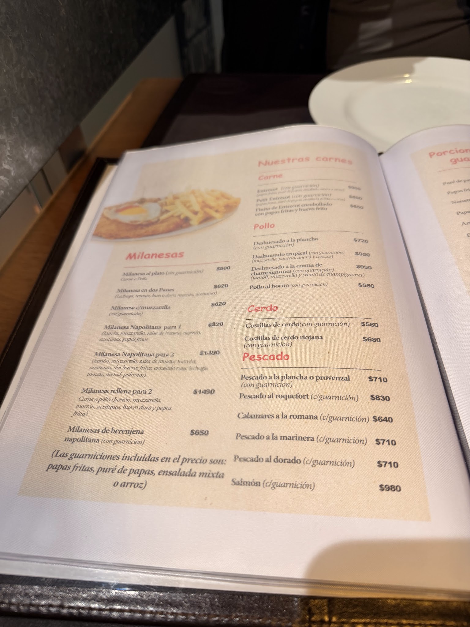 Carta de Pizzería Trouville, foto de agosto de 2026