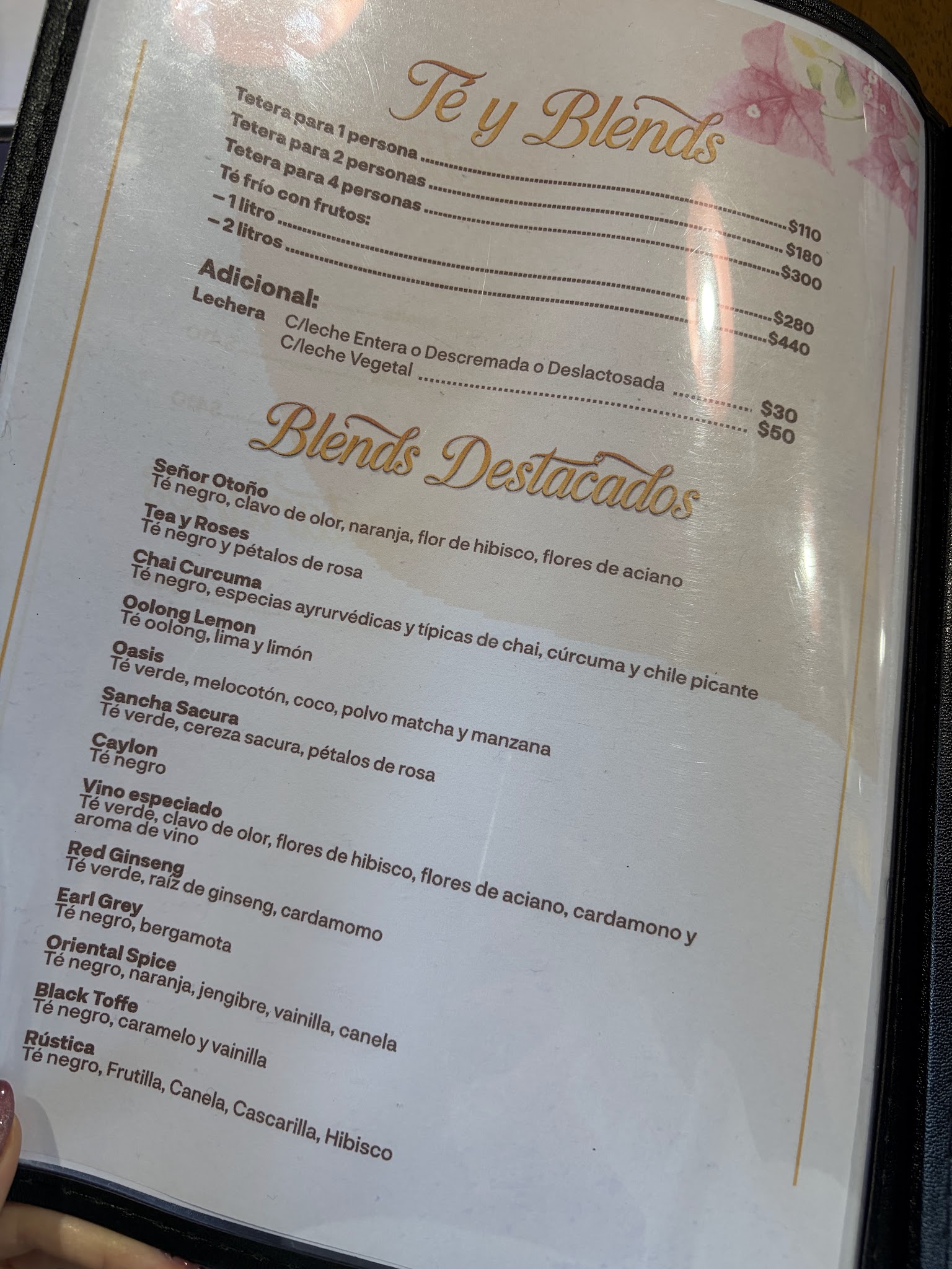 Carta de Rústica Casa de Té, foto de mayo de 2026