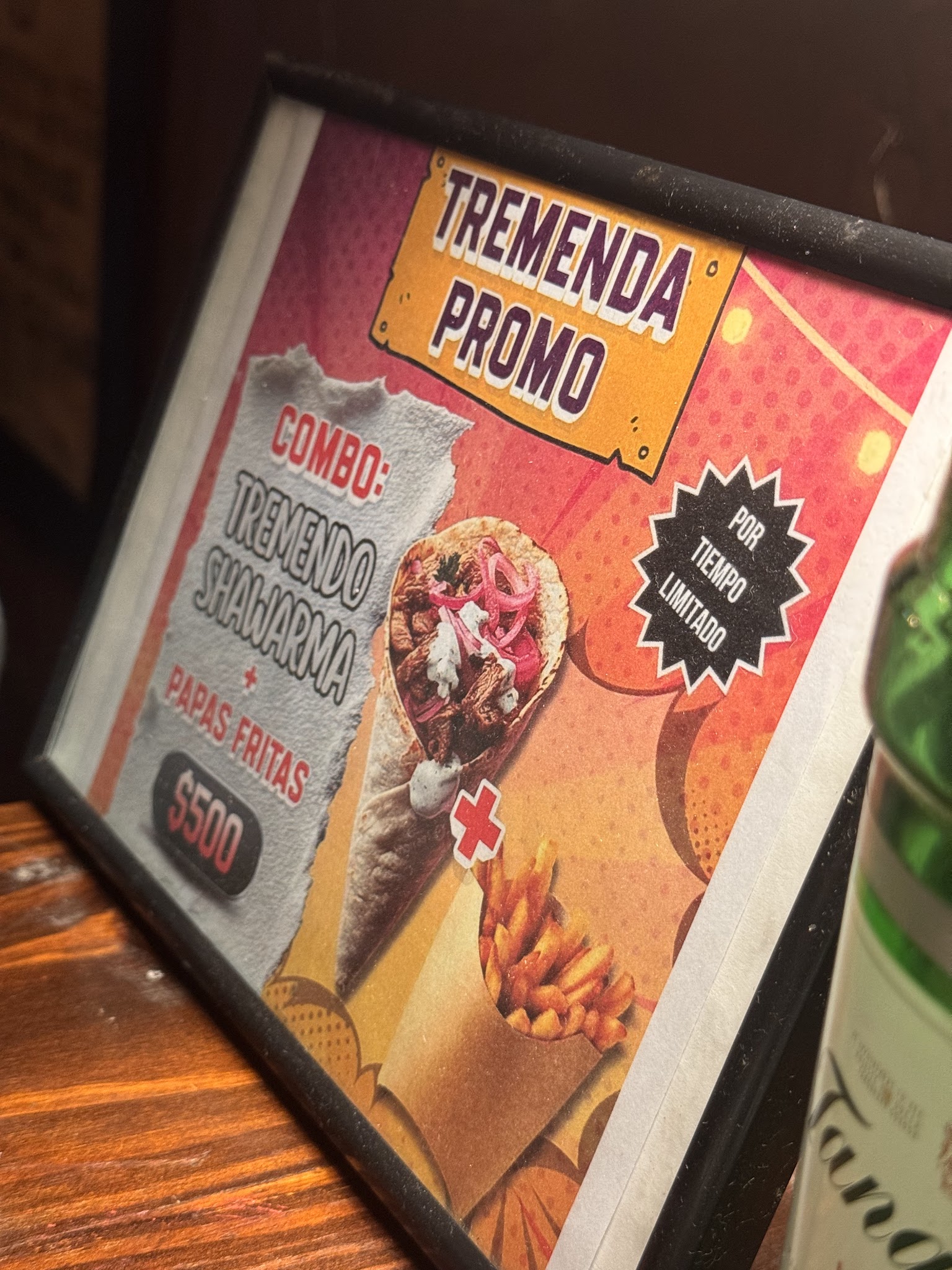 Carta de Tremendo Shawarma-Troya, foto de junio de 2026