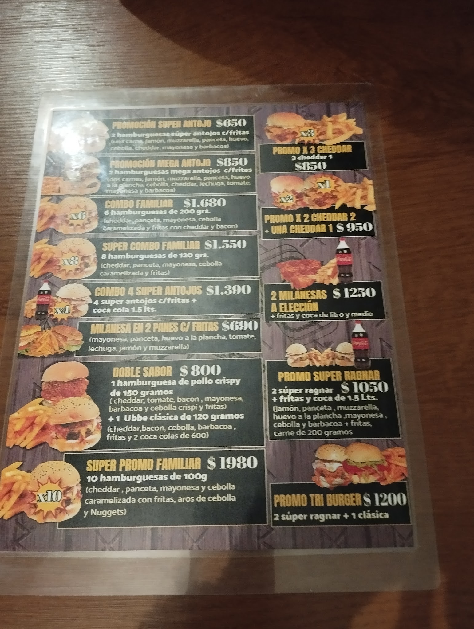 Carta de Ragnar Burgers, foto de setiembre de 2026