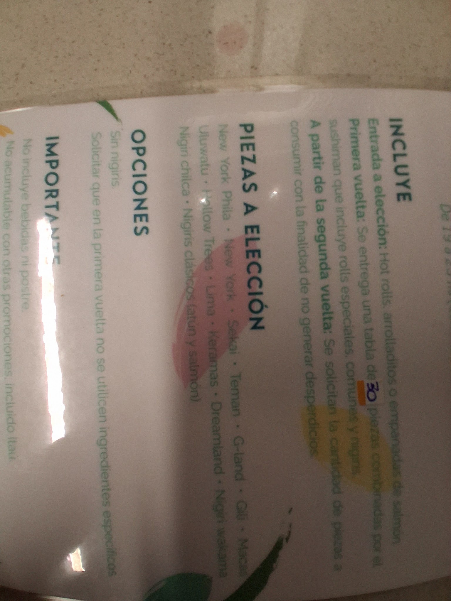 Carta de Misushi, foto de julio de 2026