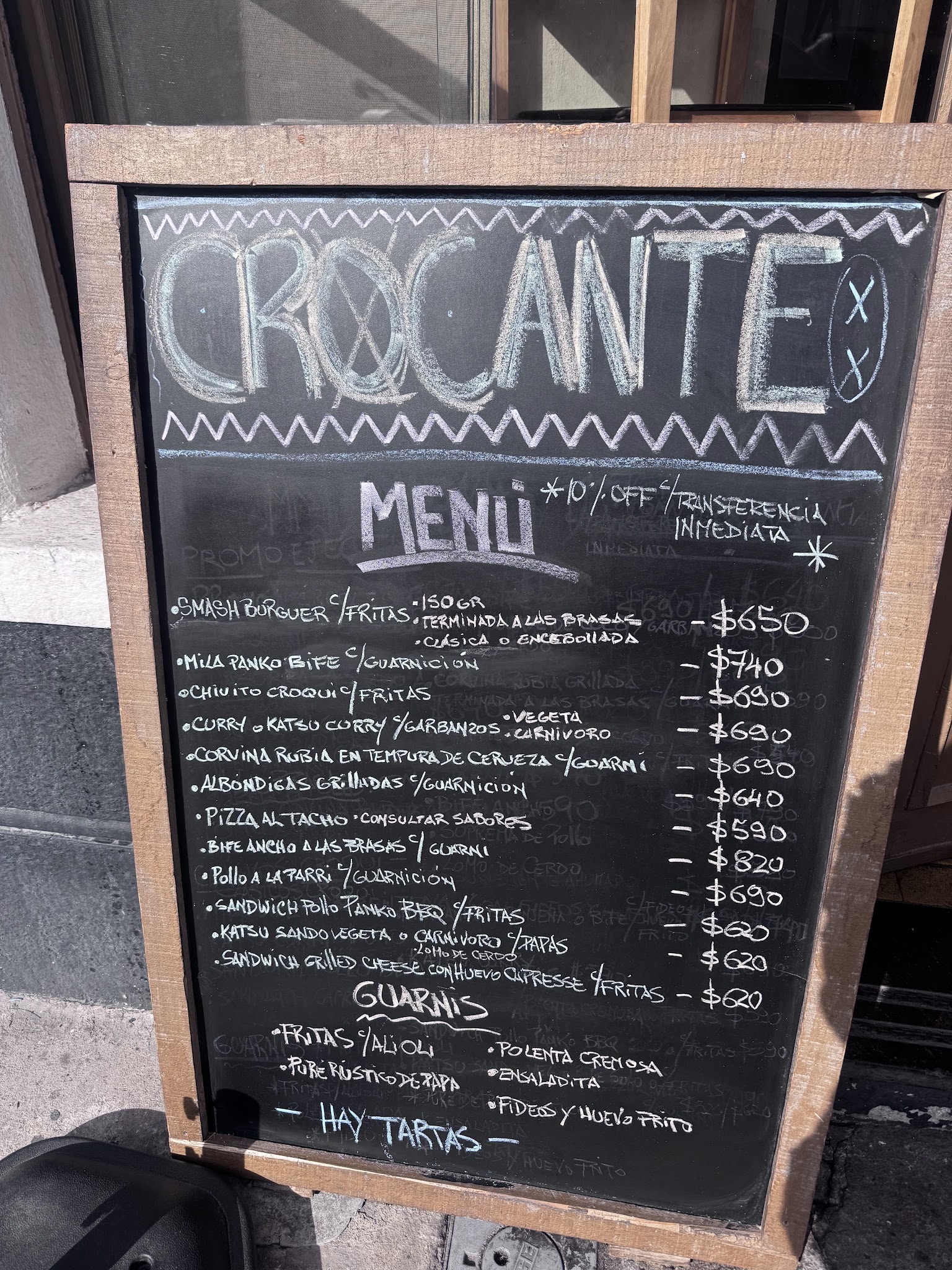 Carta de Crocante, foto de agosto de 2026