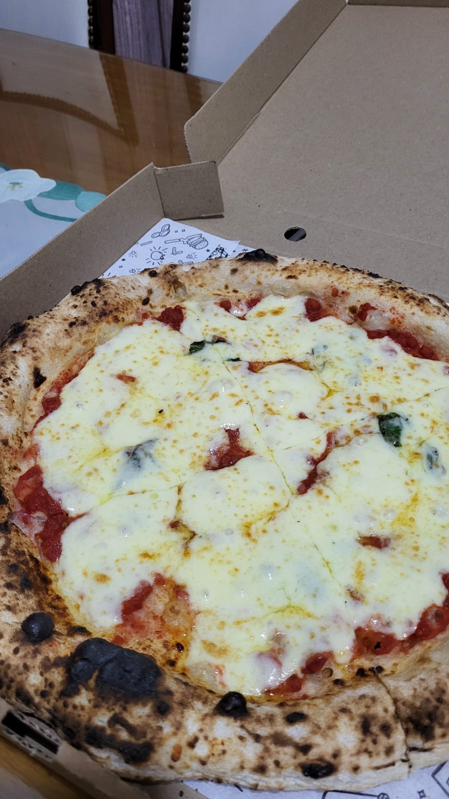 Pizza estilo napolitano. Fermenta