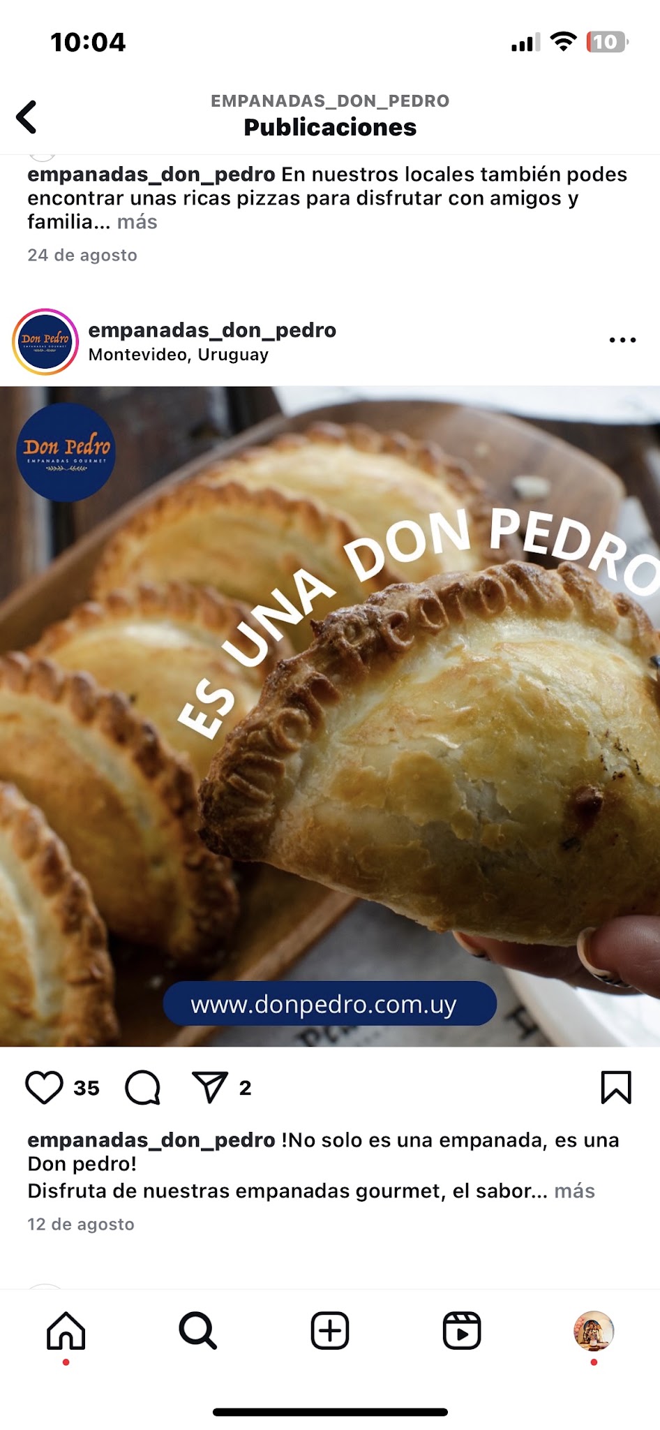 EMPANADAS DON PEDRO MALDONADO